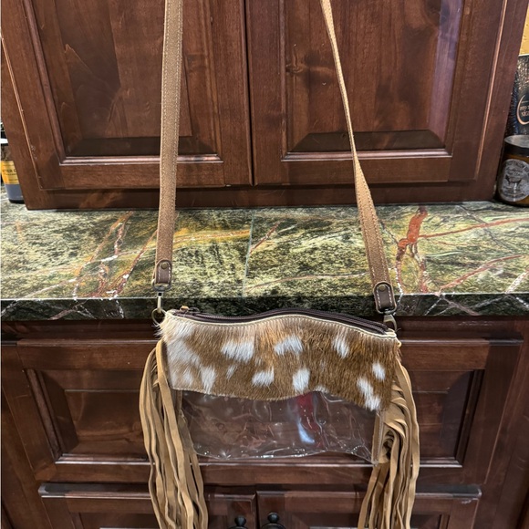 Crossbody western fringe clear bag - Picture 3 of 3